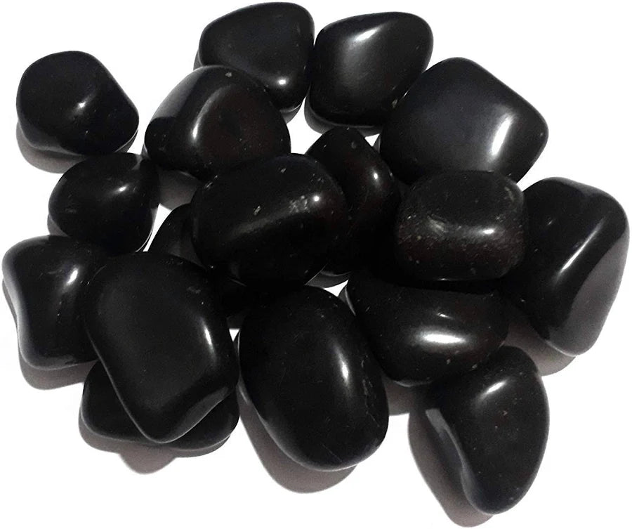 Black pebbles
