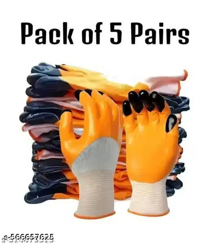 Heavy Duty Reusable Hand Gloves-Pack of 5