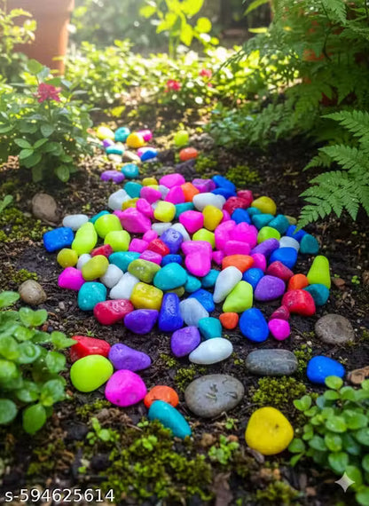 1Kg Multi Coloured Decorative Stones