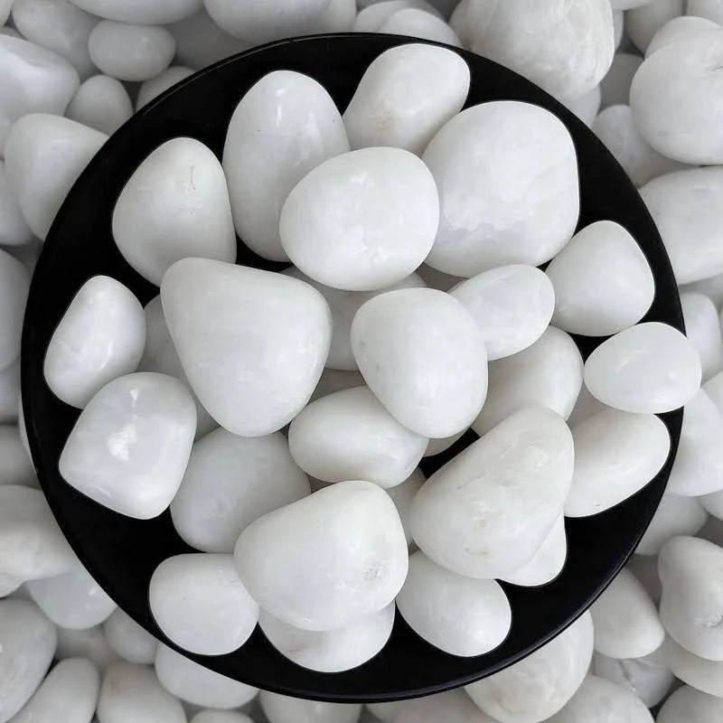 White pebbles